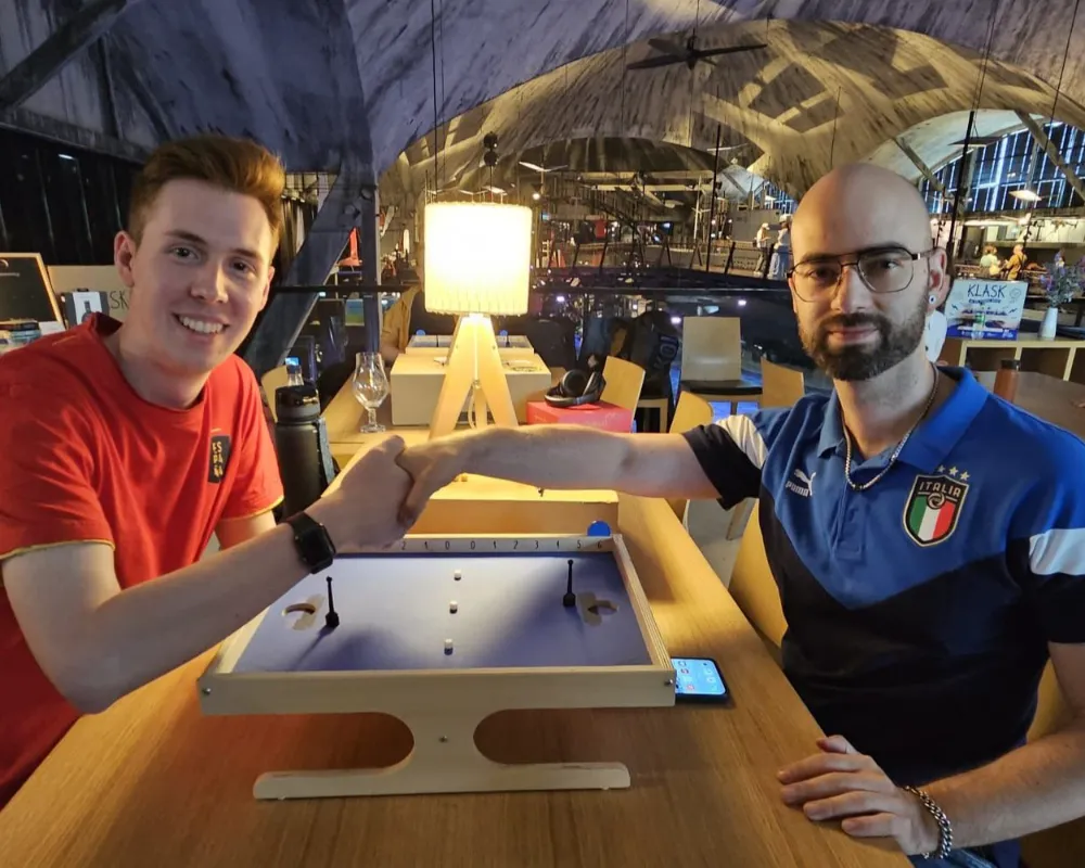 Partida entre un jugador de España y uno de Italia
