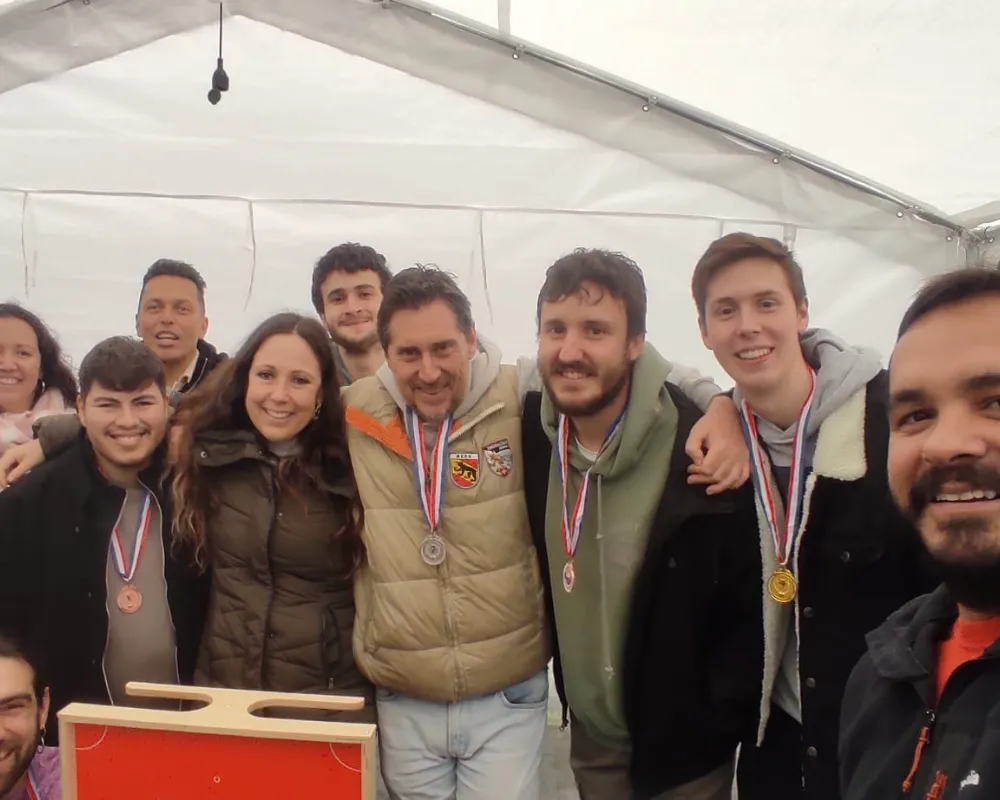 Selfie de grupo de los jugadores