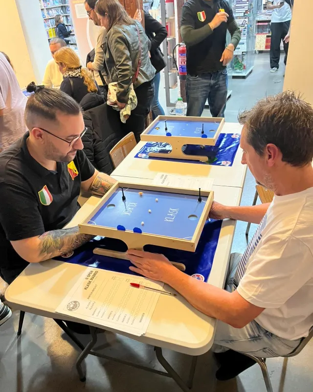 Dos jugadores en plena partida